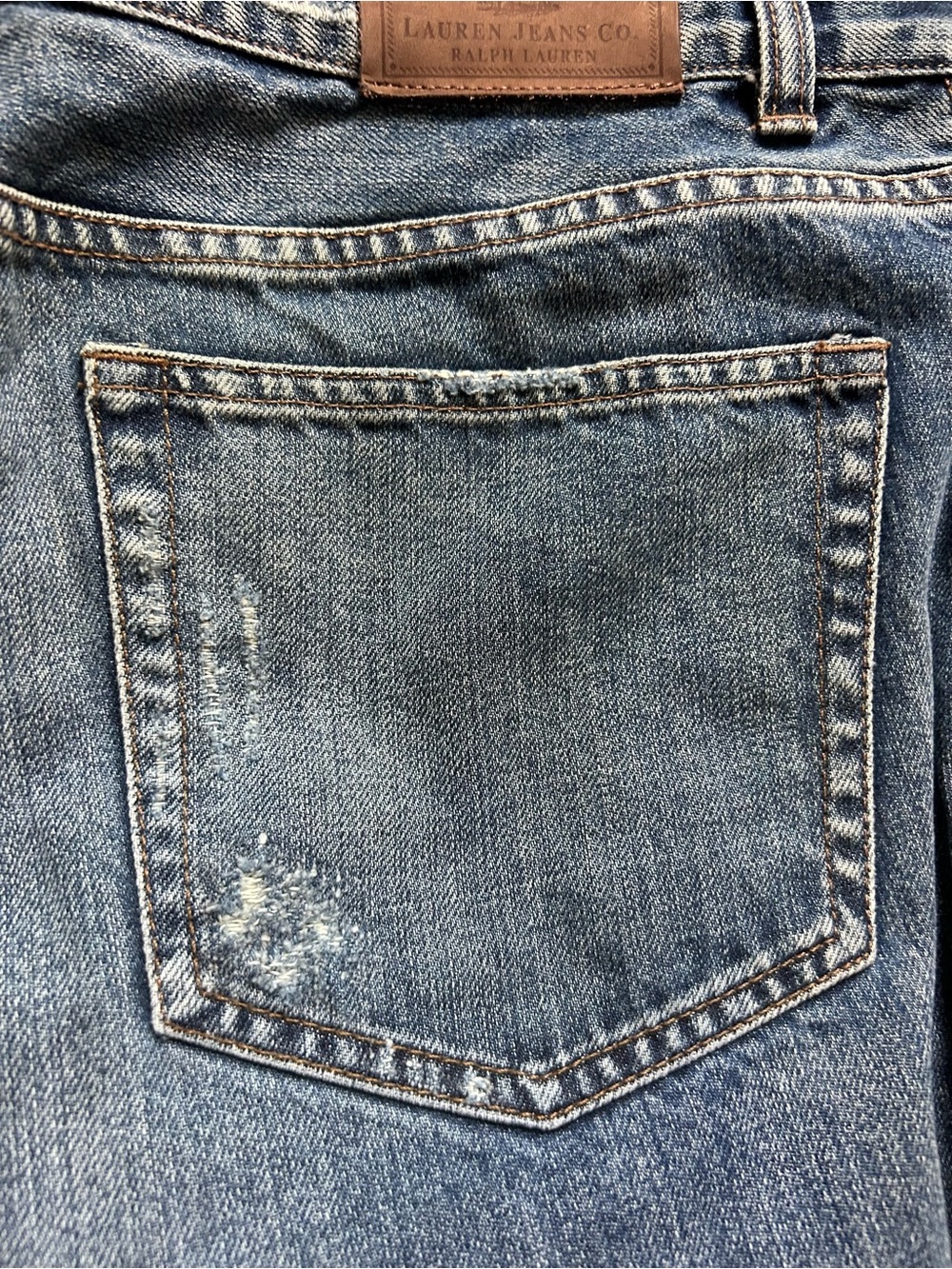 Ralph Lauren Women’s Patchwork Slight Flare Jeans Embroidered Appliqué Size 10 - Picture 14 of 15